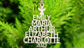 Family Names Christmas Tree Ornament