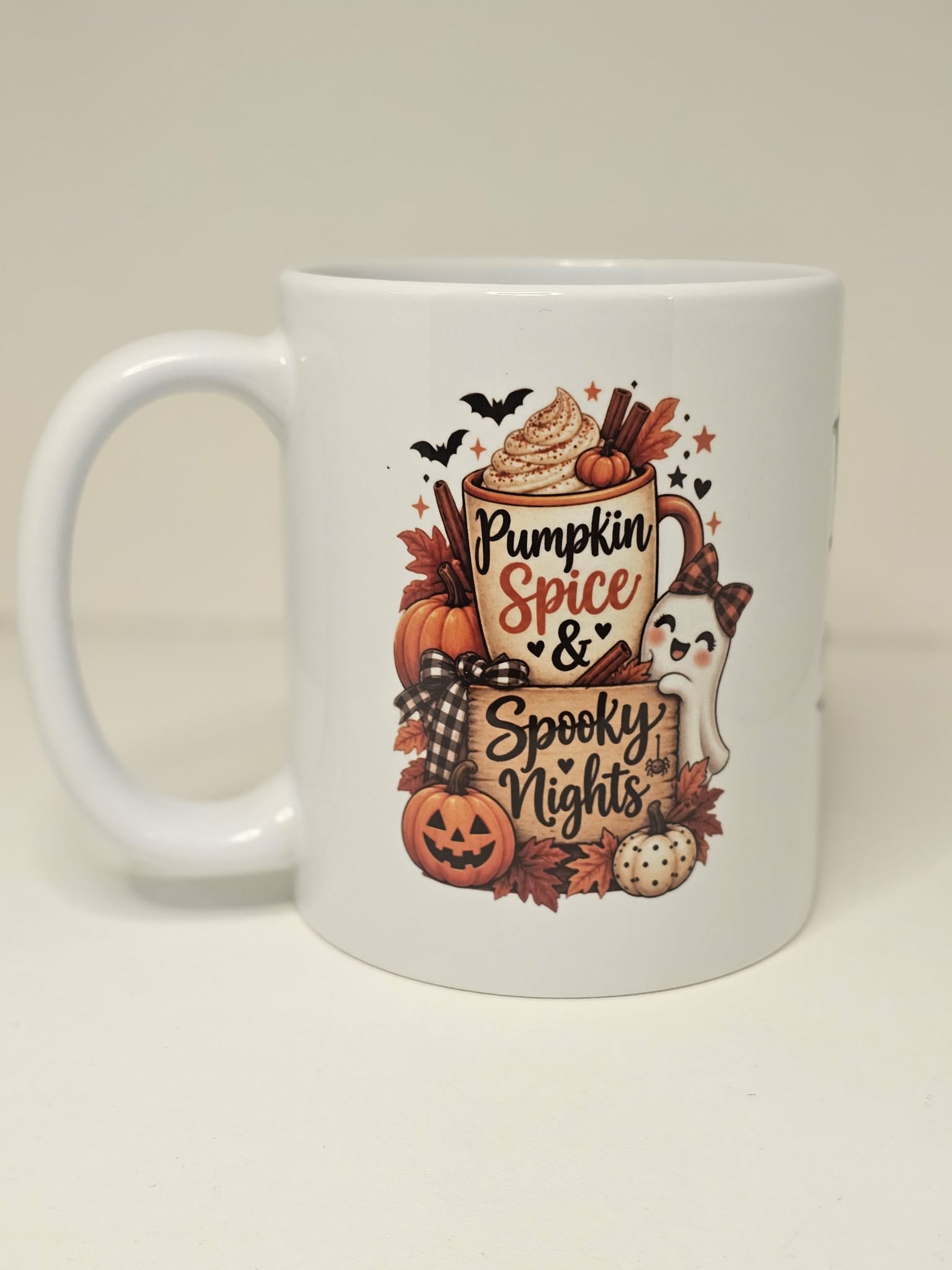 Pumpkin Spice & Spooky Nights 11oz Mug – Autumn Halloween Mug
