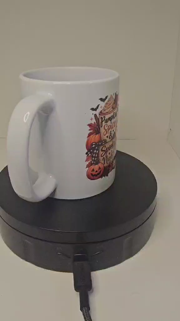 Pumpkin Spice & Spooky Nights 11oz Mug – Autumn Halloween Mug