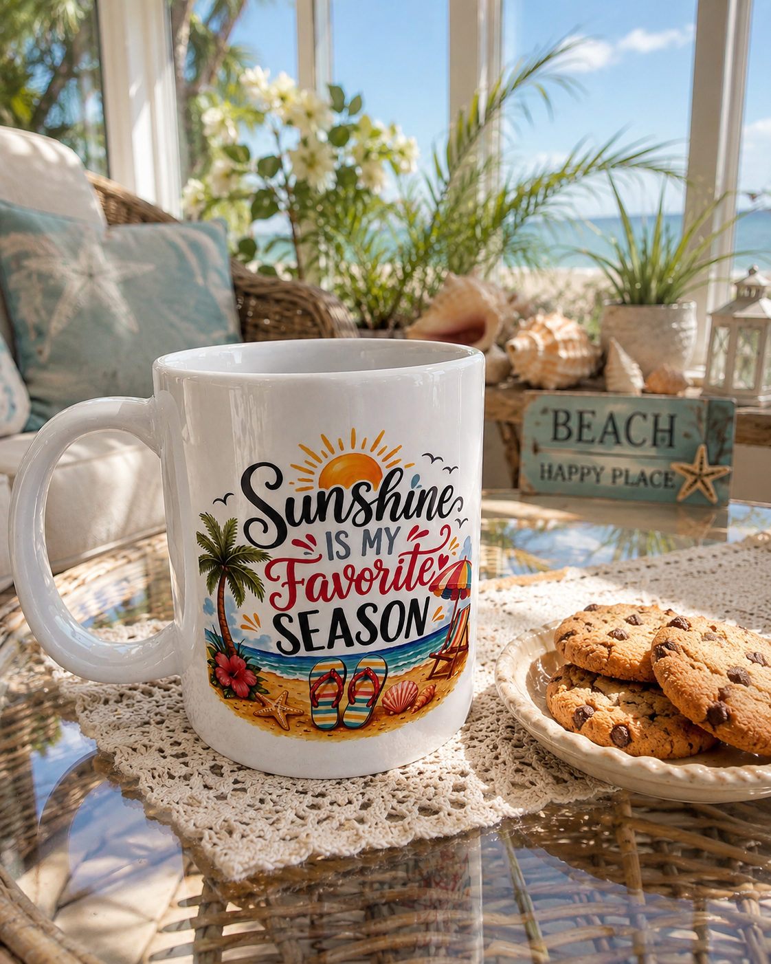 Sunshine Is My Favourite  Season Mug – Beach & Summer Design